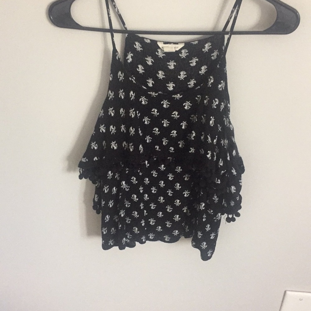 cold shoulder crop top